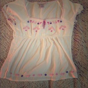 Cotton embroidered boho top 🌷