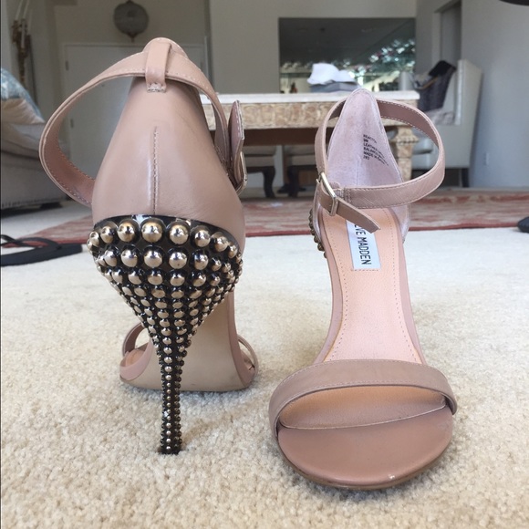 Nude Steve Madden Strappy Sandal Heels