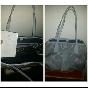 Grey Coach Handbag