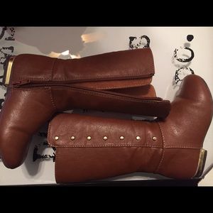 Gymboree toddlers cognac knee boots size 9