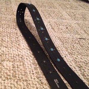 Black belt w/ blue studs, never used