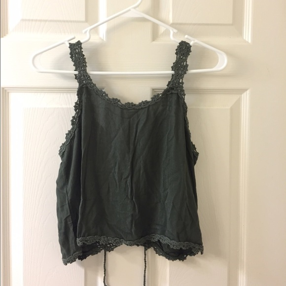 LA Hearts Tank with Crochet Detail on Back