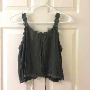 LA Hearts Tank with Crochet Detail on Back