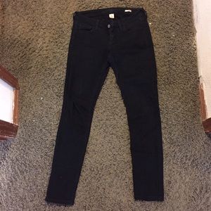 Black super skinny jeans