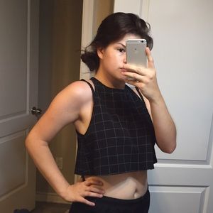 AA Grid Crop Top