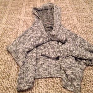 Crop knitted sweater