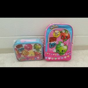 Shopkins Backpack and Lunch box set