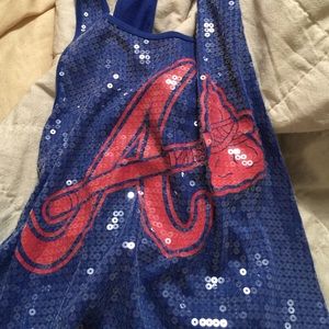 Victoria's Secret pink Braves racer back tank