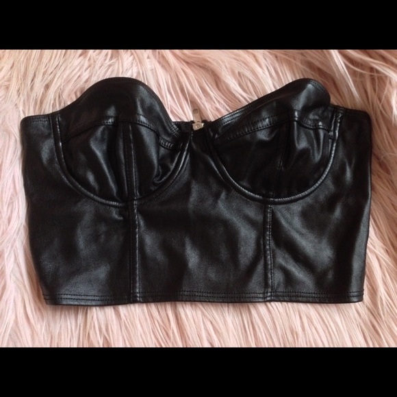 American Apparel Vegan Leather Bustier