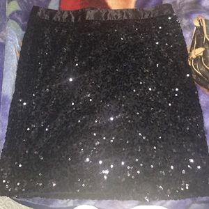 Glittery black Lane Bryant skirt