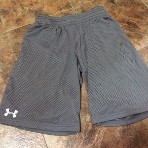 Gray Under Armour shorts. Boys size large