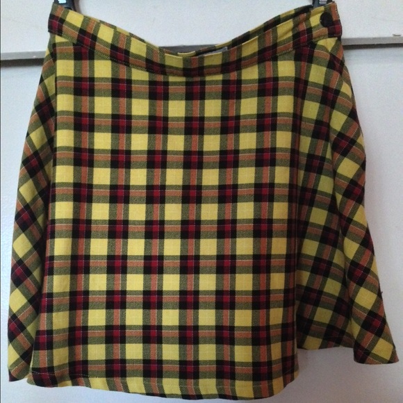 American Apparel Plaid Circle Skirt.