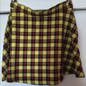 American Apparel Plaid Circle Skirt.