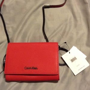 Calvin Klein small leather cross body