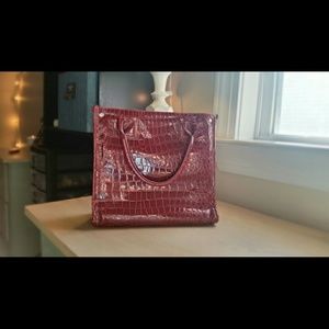 Red snakeskin LUNCH BOX