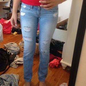 low rise boot cut jeans