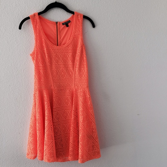 Express Neon Orange Dress 🎃