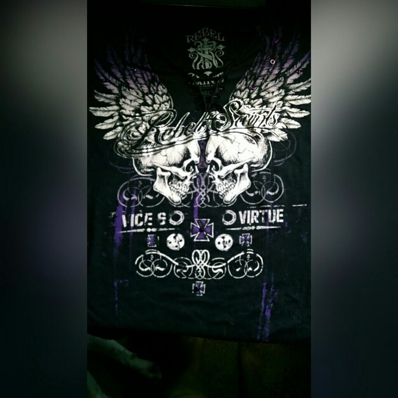 Rebel Saints Purple and Black Top
