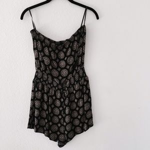 Forever 21 Strapless Boho Romper ✌🏼️