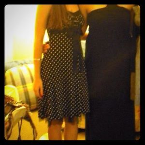 Black polka dot mymichelle dress