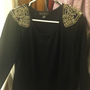Long sleeve jewelry studded
