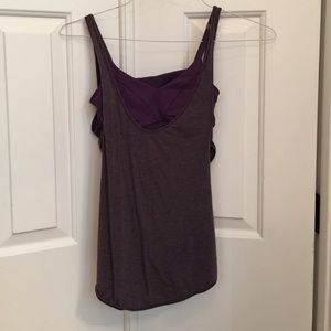 Purple workout tank