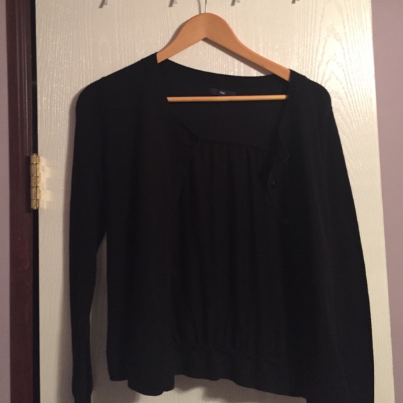 Black cardigan
