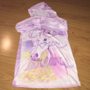 Justice Graphic hoodie tee