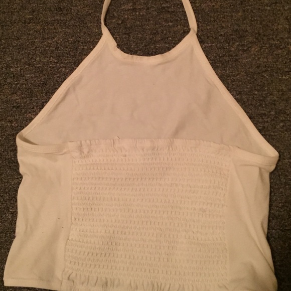 White Halter Top - Picture 2 of 3