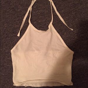 White Halter Top