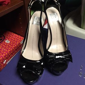 Dolce vita black open toed shoes