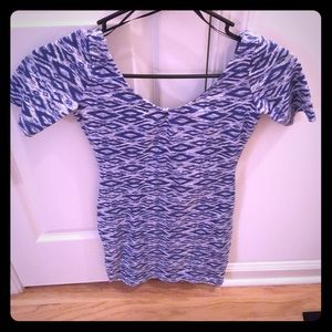 H&m tribal royal blue and white dress