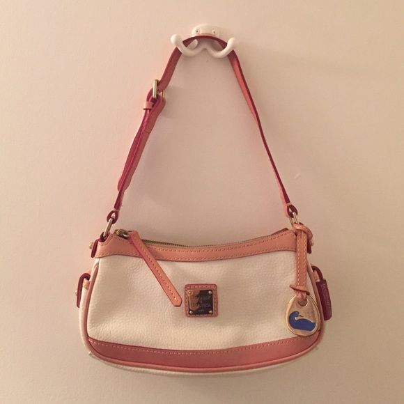 Pink and White Dooney & Bourke Handbag