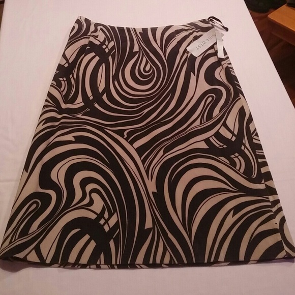 Nine West Printed Suede Skirt