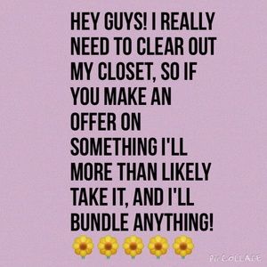 I really need to clear out my closet!