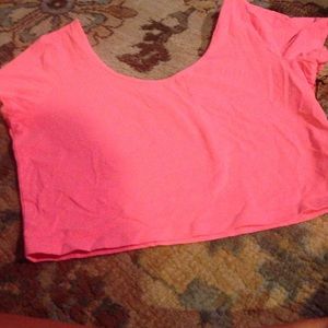 Coral crop top