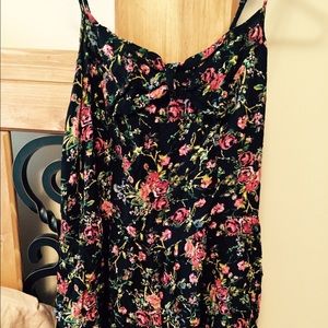 Cute black floral romper