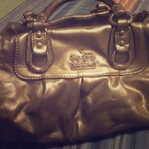 Metallic Coach Handbag