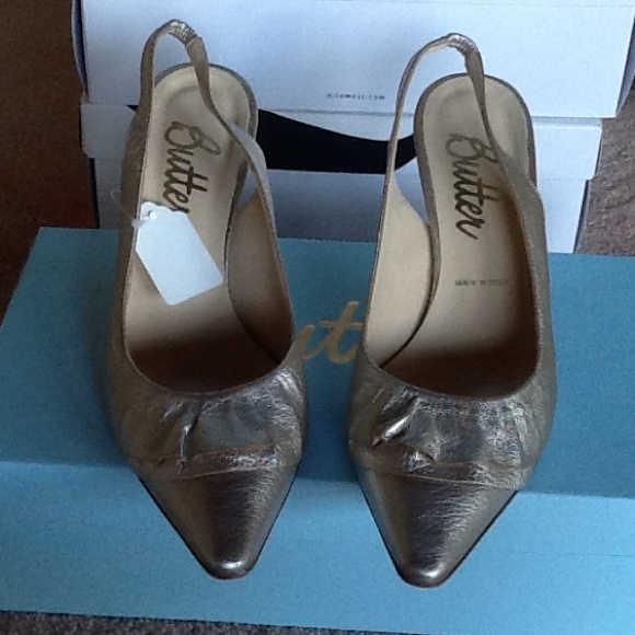 Butter pointy toe heels
