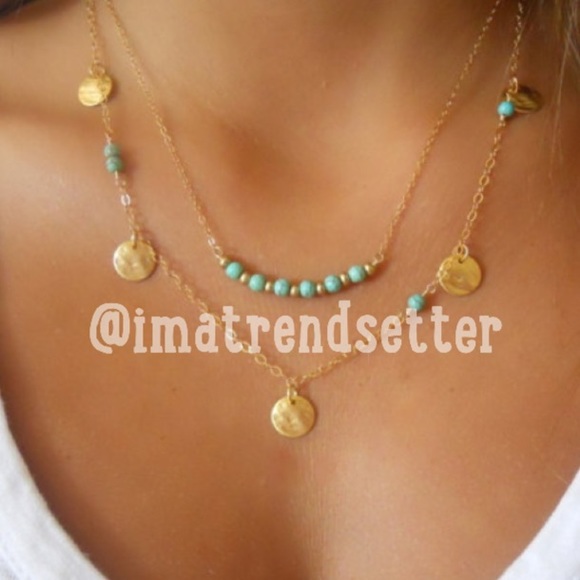 📌 markdown 📌 Bohemian Layered Necklace (gold)