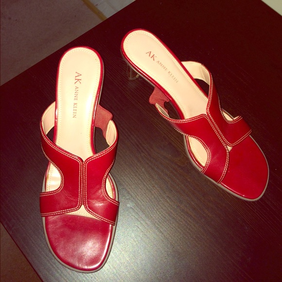 Anne Klein Sandals Red (7.5 fits like 8)
