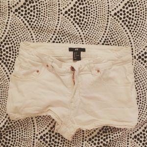 White H&M Denim Shorts