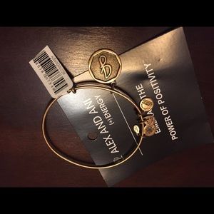 Alex & Ani "J" rose gold bracelet NWT!
