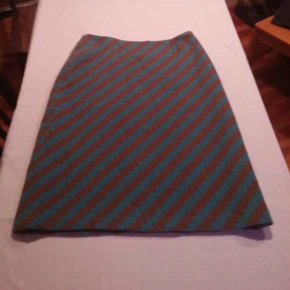 J.Crew wool print skirt