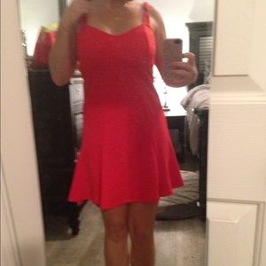 Red skater dress size medium