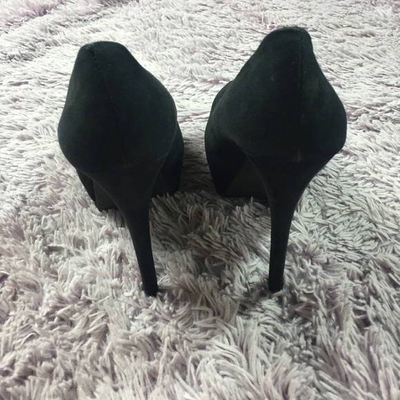 Black platform peep toe heels! - Picture 3 of 4