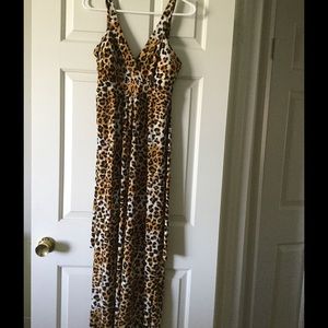 Cheetah Print Maxi Dress