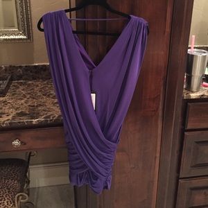 BCBG Maxazria purple cocktail dress