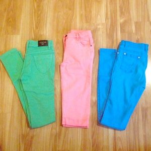 For ALL 3 pairs of colored jeans!!!!