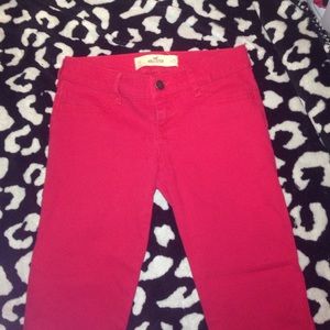 Hollister red jean